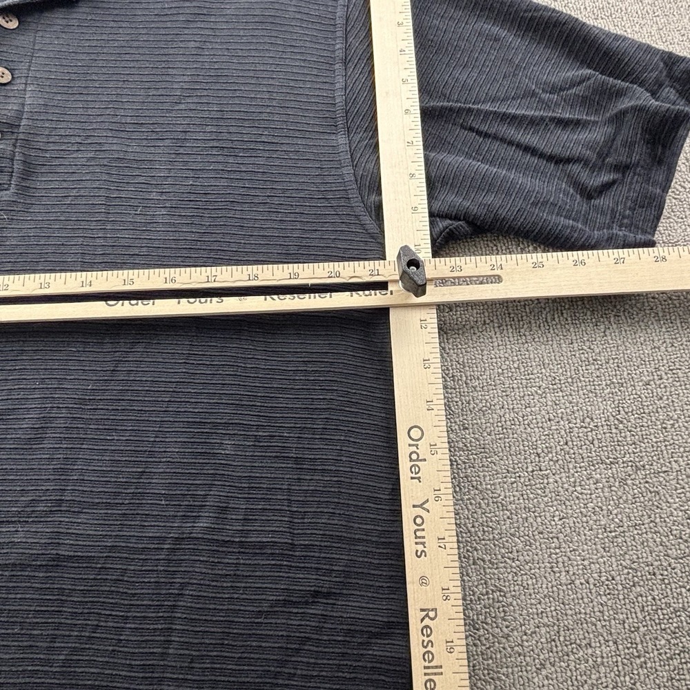 Tommy Bahama Polo Shirt Adult Large Black Short Sleeve Silk Blend Casual Men's - Picture 10 of 14